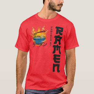 Camiseta Ramen Noodle Bowl Love Japanese Kawaii Powered By