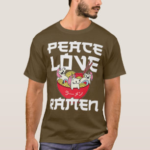 Camiseta Ramen Noodle Bowl Love Japanese Kawaii Unicorn Pea