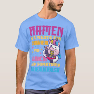 Camiseta Ramen Noodle Bowl Love Japanese Kawaii Unicorn Ram