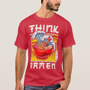 Camiseta Ramen Noodle Bowl Love Japanese Kawaii Wave Think
