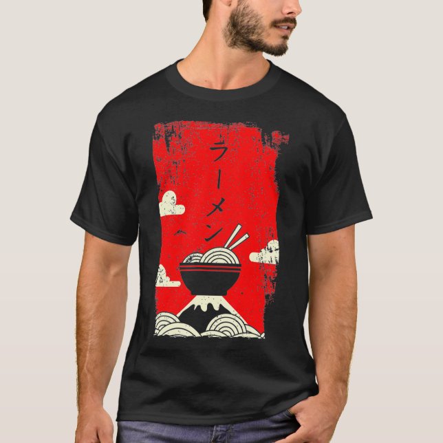 Camiseta Ramen Noodles Japanese Art (Anverso)