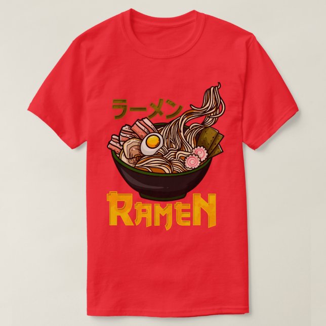 Camiseta Ramen Noodles Japanese Food Kawaii (Diseño del anverso)