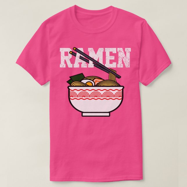 Camiseta Ramen Noodles Japonés (Diseño del anverso)