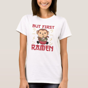 Camiseta Ramen Noodles Japoneses Dulce Mono come Ramen