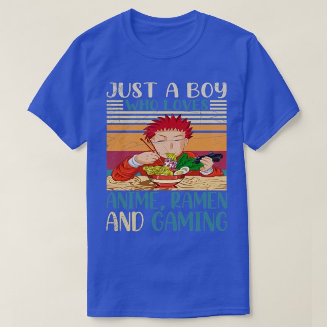 Camiseta Ramen Noodles Otaku Gamer Anime Manga (Diseño del anverso)
