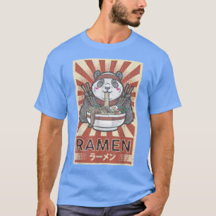 Camiseta Ramen noodles Panda kawaii 