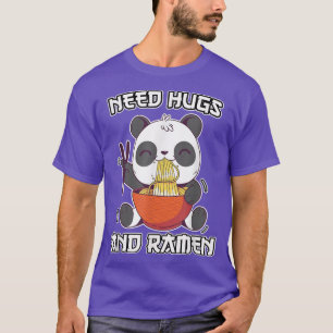 Camiseta Ramen Panda necesita abrazos de sopa de fideos ani