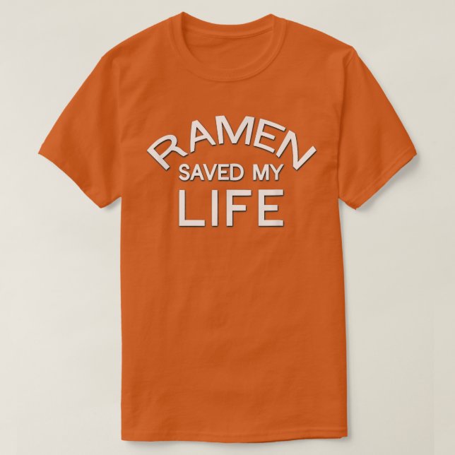 Camiseta Ramen salvó mi vida (Diseño del anverso)
