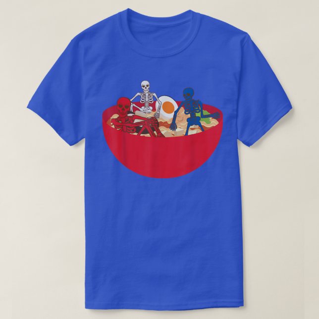 Camiseta Ramen Sculls 4 De Julio Bandera Estadounidense Usa (Diseño del anverso)