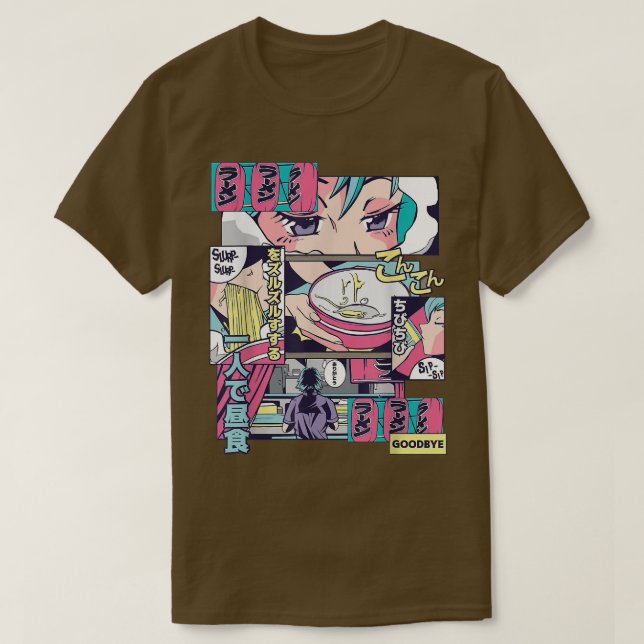 Camiseta Ramen Shop Anime Manga Comic Panel 1444 (Diseño del anverso)