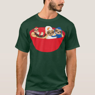 Camiseta Ramen Slothes 4 de julio bandera estadounidense de