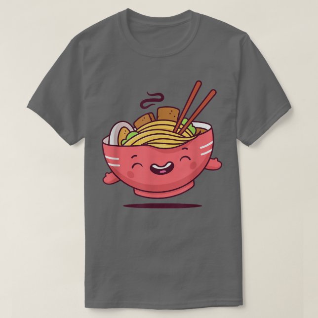 Camiseta Ramen - Sopa de fideos Kawaii (Diseño del anverso)