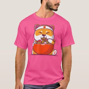 Camiseta Ramen Tshirt Dog Tshirt Kawaii Anime Tee japonés