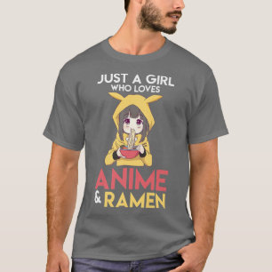 Camiseta Ramen Y Anime Chica Comida Japonesa Japón 1311