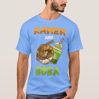Camiseta Ramen Y Boba Fideos De Comida Bowl Cocina Asiática