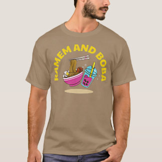 Camiseta Ramen Y Boba Food Bowl Cocina Asiática Noodles Ram