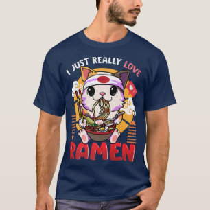 Camiseta Ramen y gatos animan regalos cosas japonesas