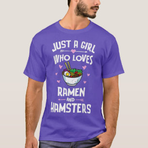 Camiseta Ramen y Hamsters Anime Gigante para las mujeres Ch