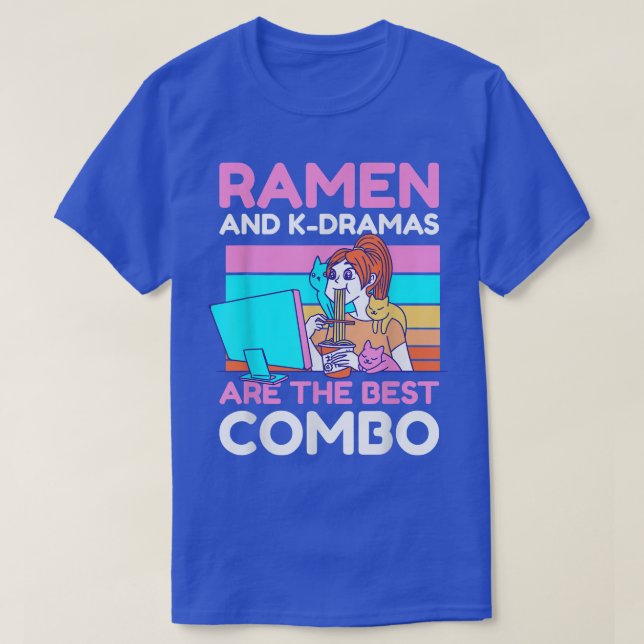 Camiseta Ramen y KDramas son los mejores Combo (Diseño del anverso)