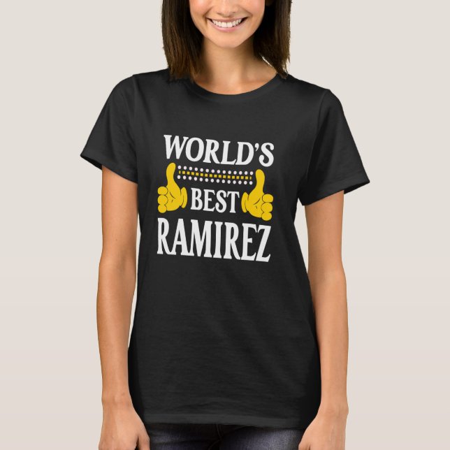 Camiseta Ramirez: Equipo de apellido Ramirez Mejor (Anverso)