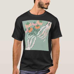 Camiseta Ramo de calabaza esqueleto Halloween