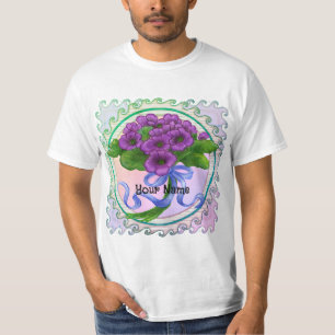 Camiseta Ramo de flores de violetas