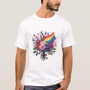 Camiseta Ramo de flores LGBT