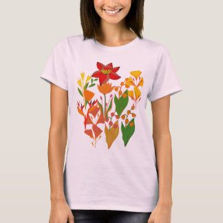 Camiseta Ramo de flores silvestres elegantes Arte floral bo