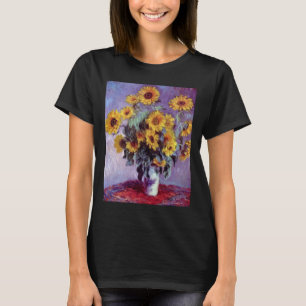 Camiseta Ramo de girasoles de Claude Monet, arte vintage