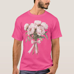 Camiseta Ramo de peonía Coquette Inspirado Amante de las pl