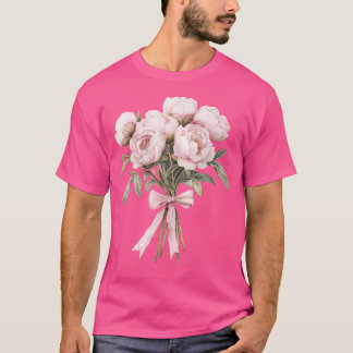 Camiseta Ramo de peonía Coquette Inspirado Amante de las pl