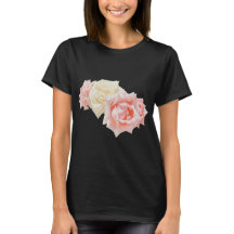 Ramo de rosas elegantes rosa y crema Mujer básico