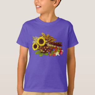 Camiseta Ramo del girasol y del maíz del otoño