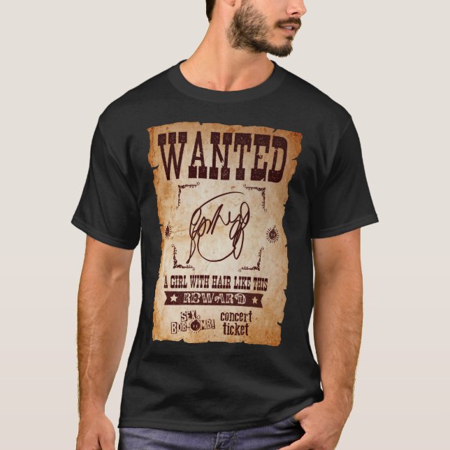Camiseta Ramona Flowers "A Girl with Hair like This" wanted (Anverso)