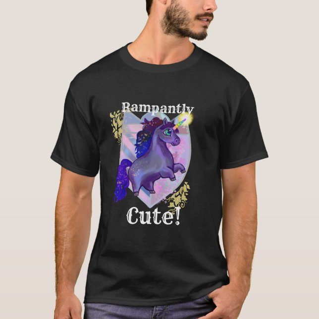 Camiseta Rampantly Cute Unicorn (Anverso)