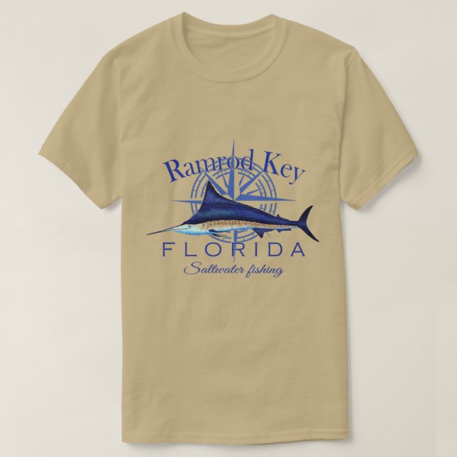 Camiseta Ramrod Key Florida Sailfish Billfish Saltwater Fis (Diseño del anverso)