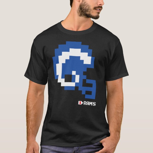 Camiseta Rams Alternate Tecmo Bowl Helmet T-Shirt (Anverso)