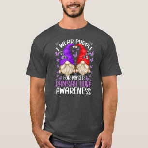 Camiseta Ramsay Hunt Síndrome Awareness Gnome Wear Purple