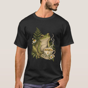 Camiseta Rana Acogedora con Té de Manzanilla y Helechos