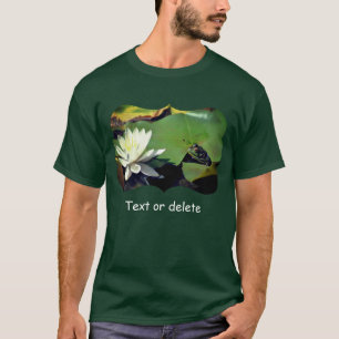 Camiseta Rana admirando nenúfar naturaleza oscura personali