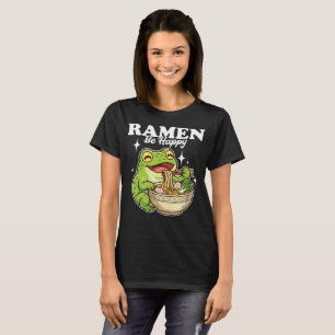 Camiseta Rana Adorable Comiendo Ramen – Ramen Be Happy Kawa