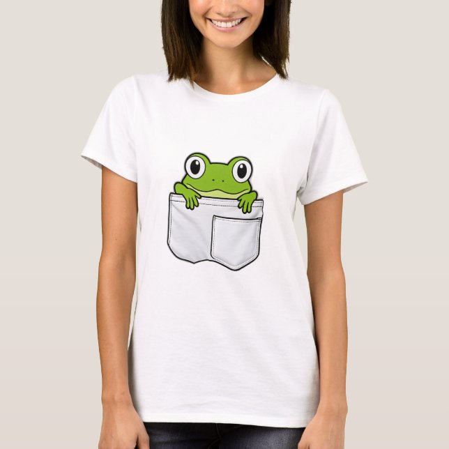 Camiseta Rana Adorable de Bolsillo (Anverso)