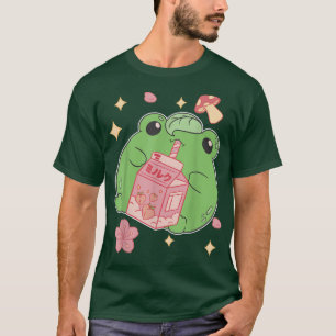 Camiseta Rana Anime Leche Dulce dulce Japón Gráfico Ha