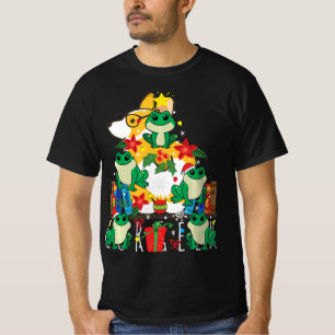 Camiseta Rana árbol de adorno de Navidad divertido dulce re