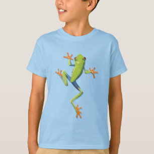 Camiseta Rana arbórea anfibia verde