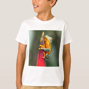 Camiseta Rana arborícola mono de patas de tigre verde naran