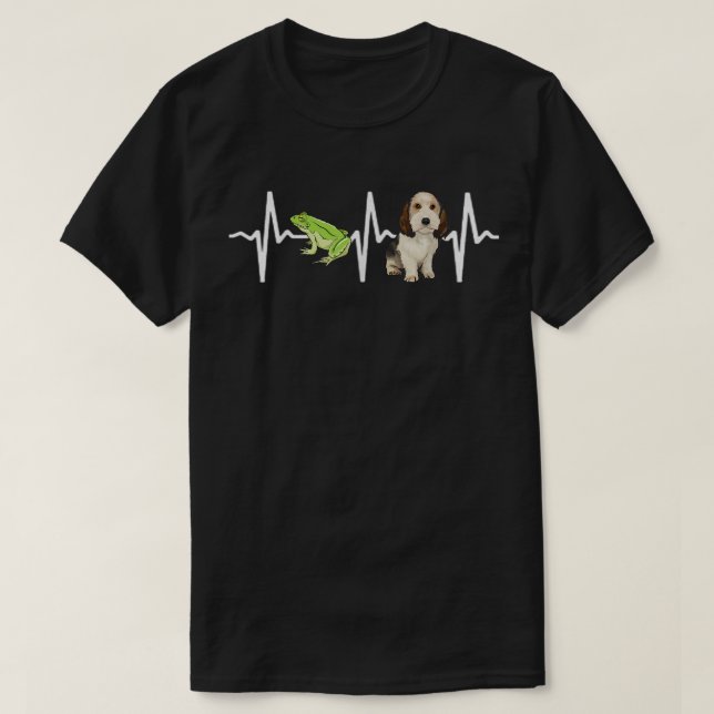 Camiseta Rana arborícola verde Petit Basset Griffon Vendeen (Diseño del anverso)