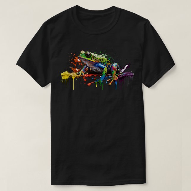 Camiseta Rana arcoiris (Diseño del anverso)