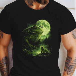 Camiseta Rana aullando a la luna vintage 90s retro rana