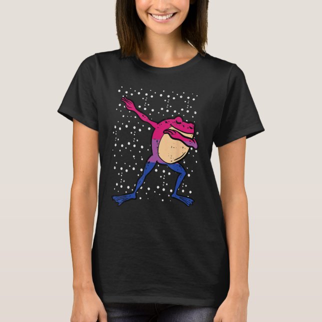 Camiseta Rana bisexual Dab Bi Orgullo Bisexualidad Lgbt Boy (Anverso)